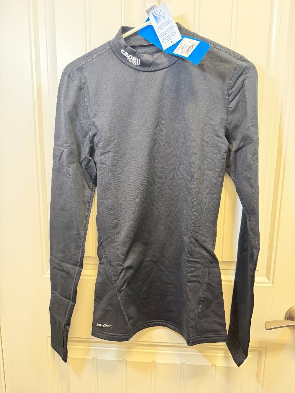 NWT Capelli Sport Warm Long Sleeve Performance Top Mens S Black